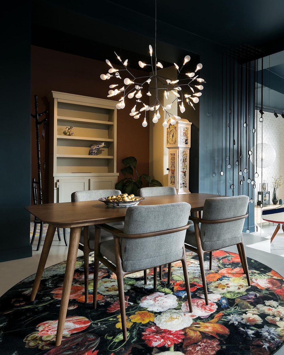 Black Firefly LED Chandelier-Neutral Decor