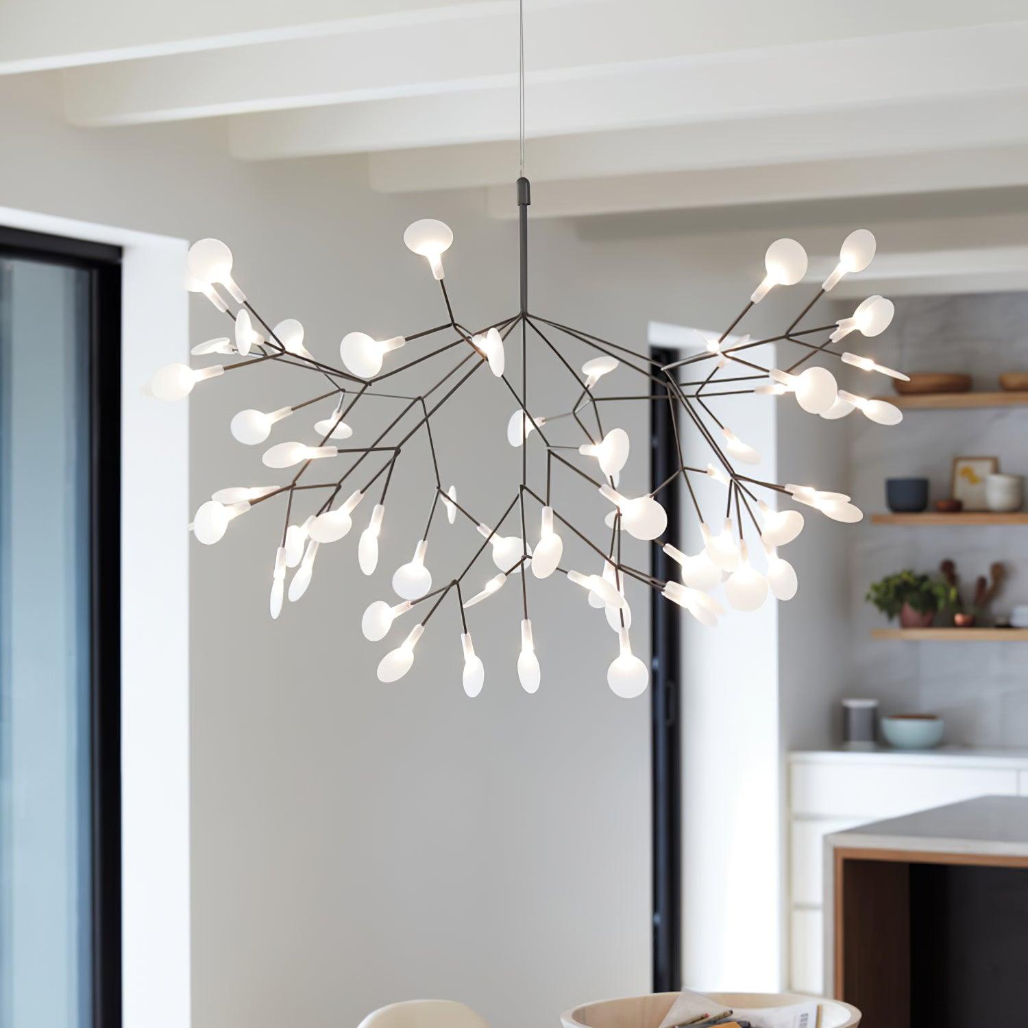 Black Firefly LED Chandelier-Neutral Decor