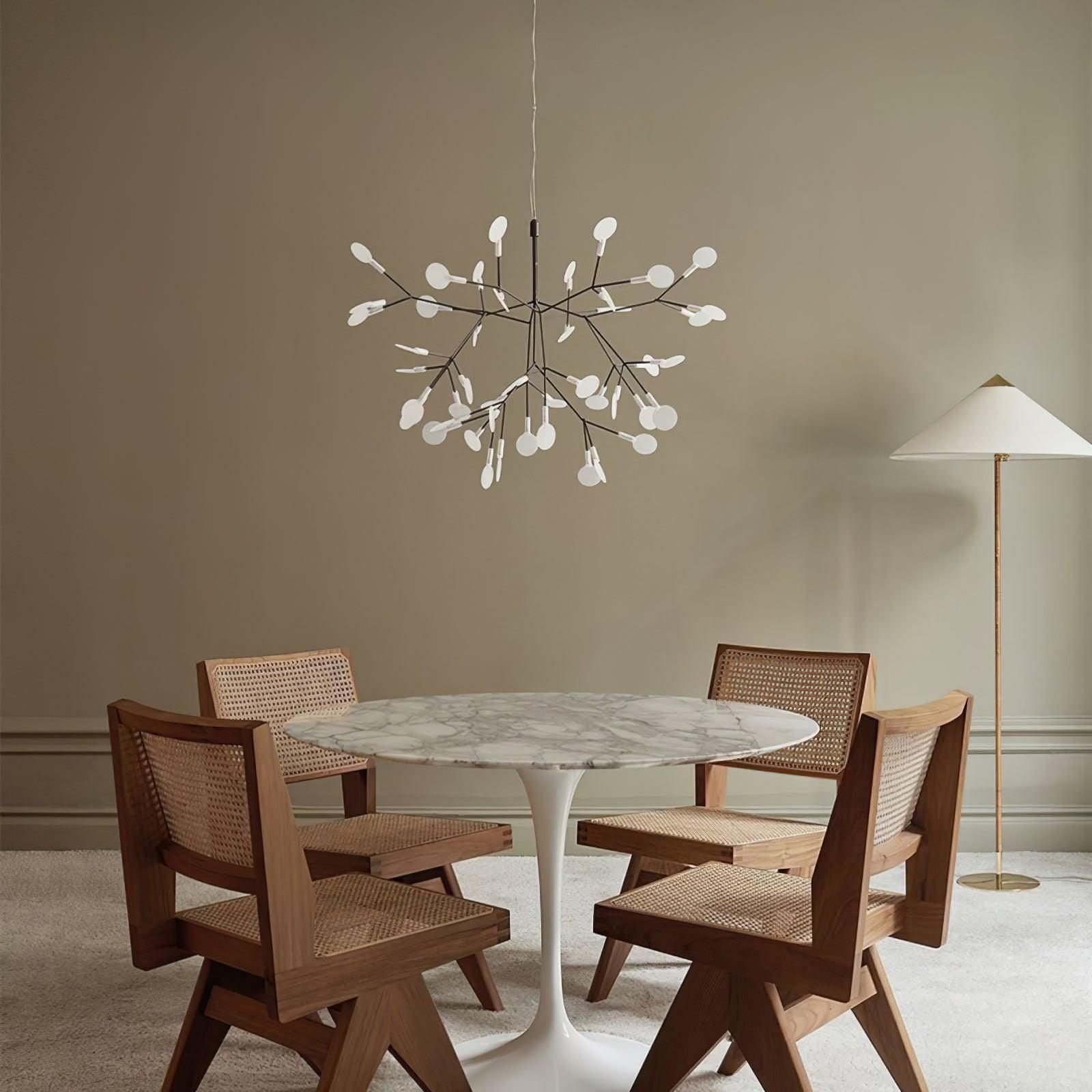 Black Firefly LED Chandelier-Neutral Decor
