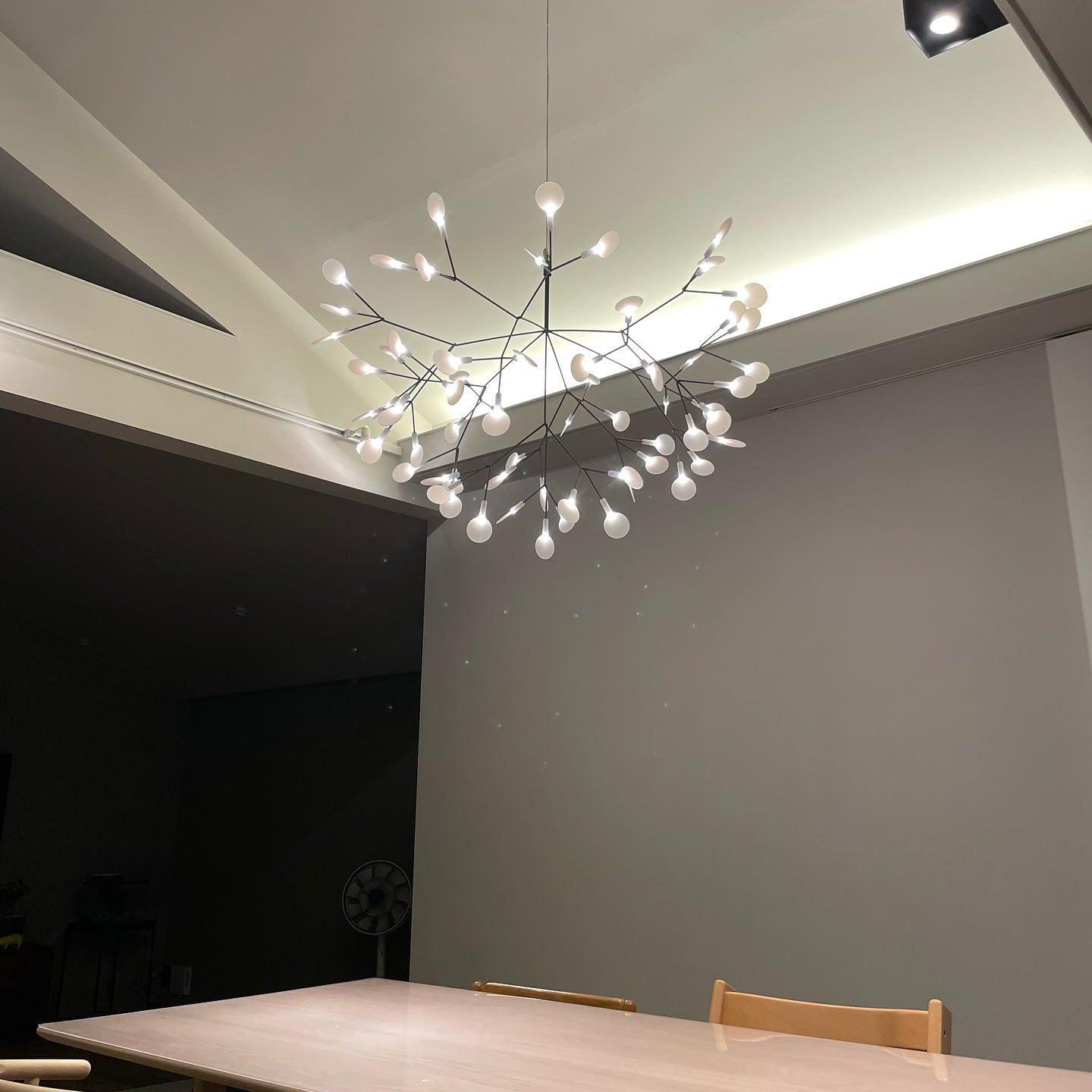 Black Firefly LED Chandelier-Neutral Decor