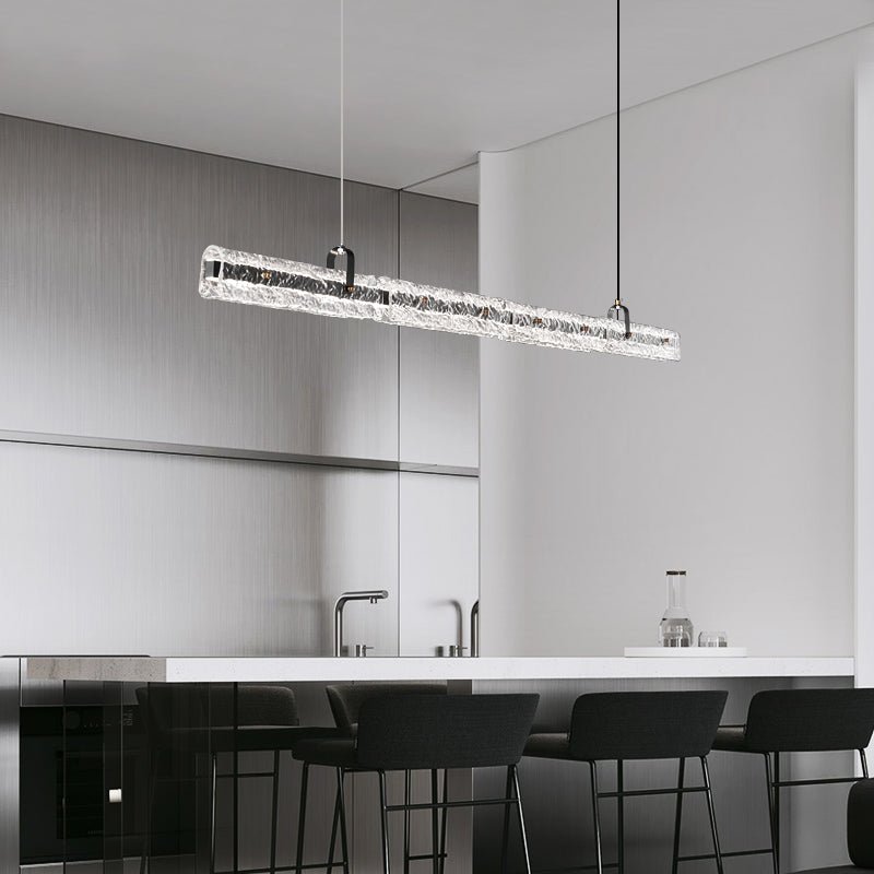 Cedorisra Luxury Ice Black Glass Pendant Lamp-Neutral Decor