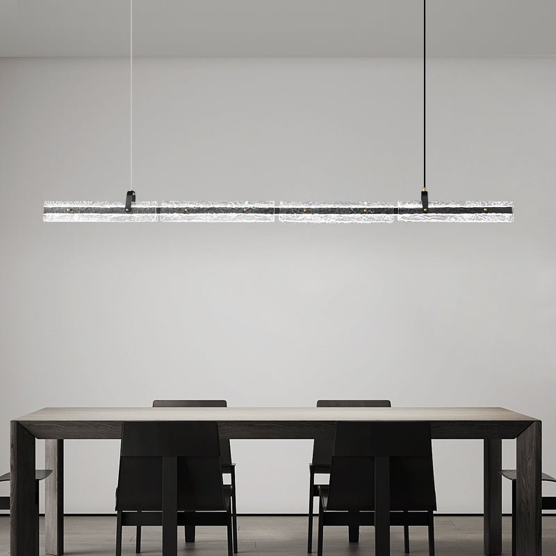 Cedorisra Luxury Ice Black Glass Pendant Lamp-Neutral Decor