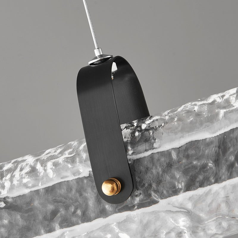 Cedorisra Luxury Ice Black Glass Pendant Lamp-Neutral Decor