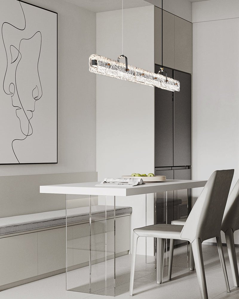 Cedorisra Luxury Ice Black Glass Pendant Lamp-Neutral Decor