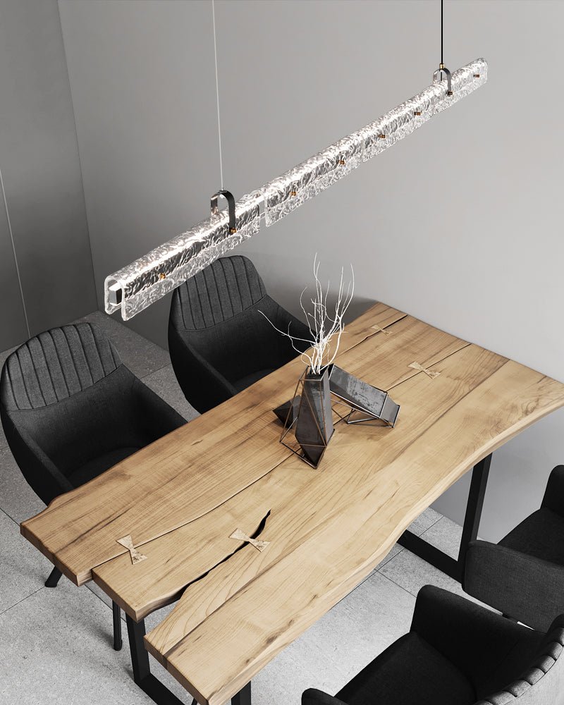 Cedorisra Luxury Ice Black Glass Pendant Lamp-Neutral Decor