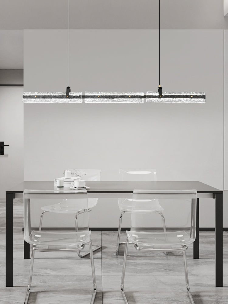 Cedorisra Luxury Ice Black Glass Pendant Lamp-Neutral Decor