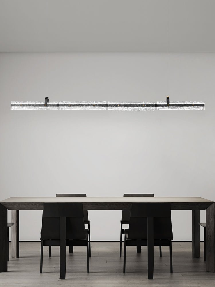 Cedorisra Luxury Ice Black Glass Pendant Lamp-Neutral Decor