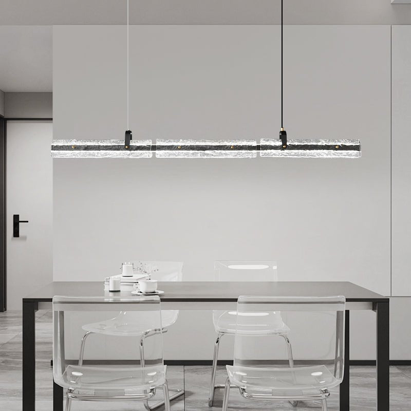 Cedorisra Luxury Ice Black Glass Pendant Lamp-Neutral Decor