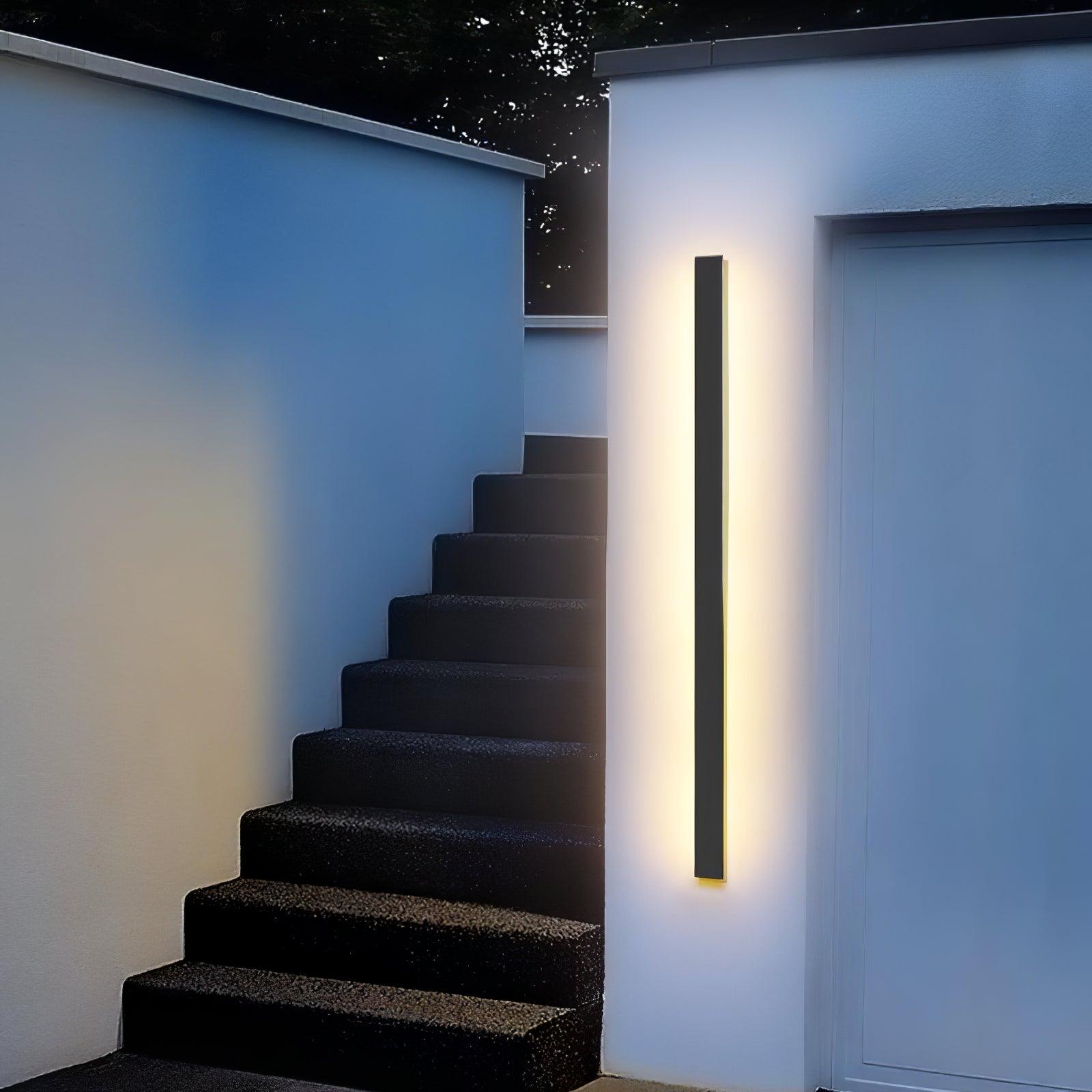 Yrath Long Strip Solar Outdoor Sconce-Neutral Decor