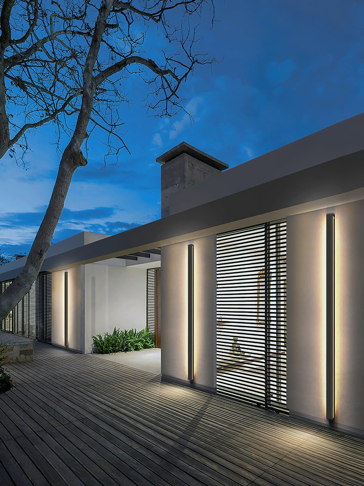 Yrath Long Strip Solar Outdoor Sconce-Neutral Decor