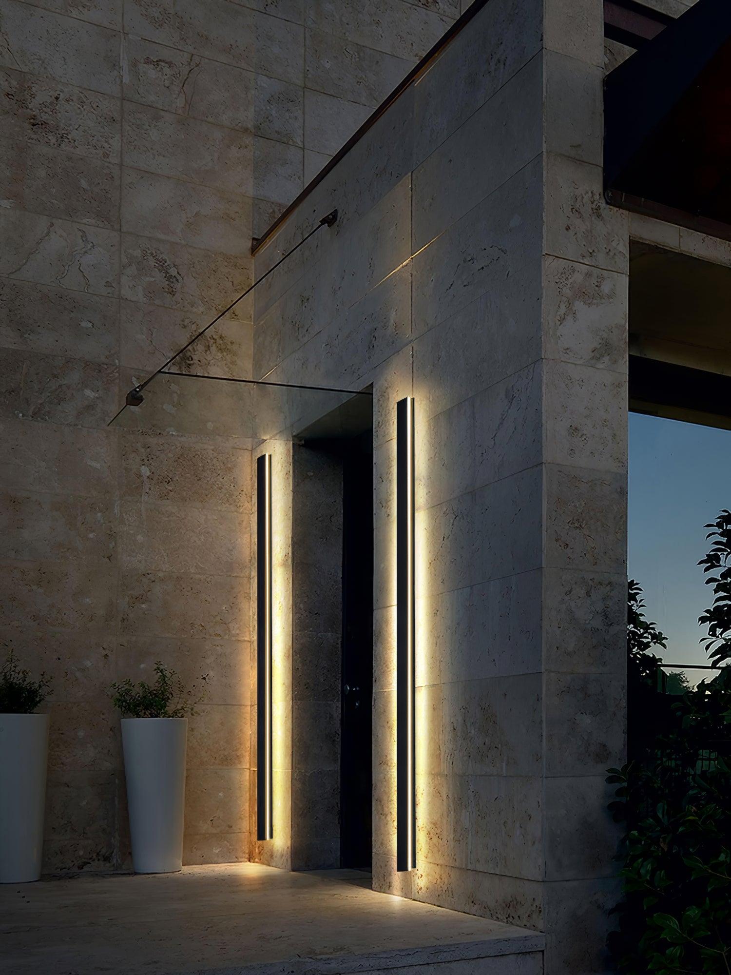 Yrath Long Strip Solar Outdoor Sconce-Neutral Decor