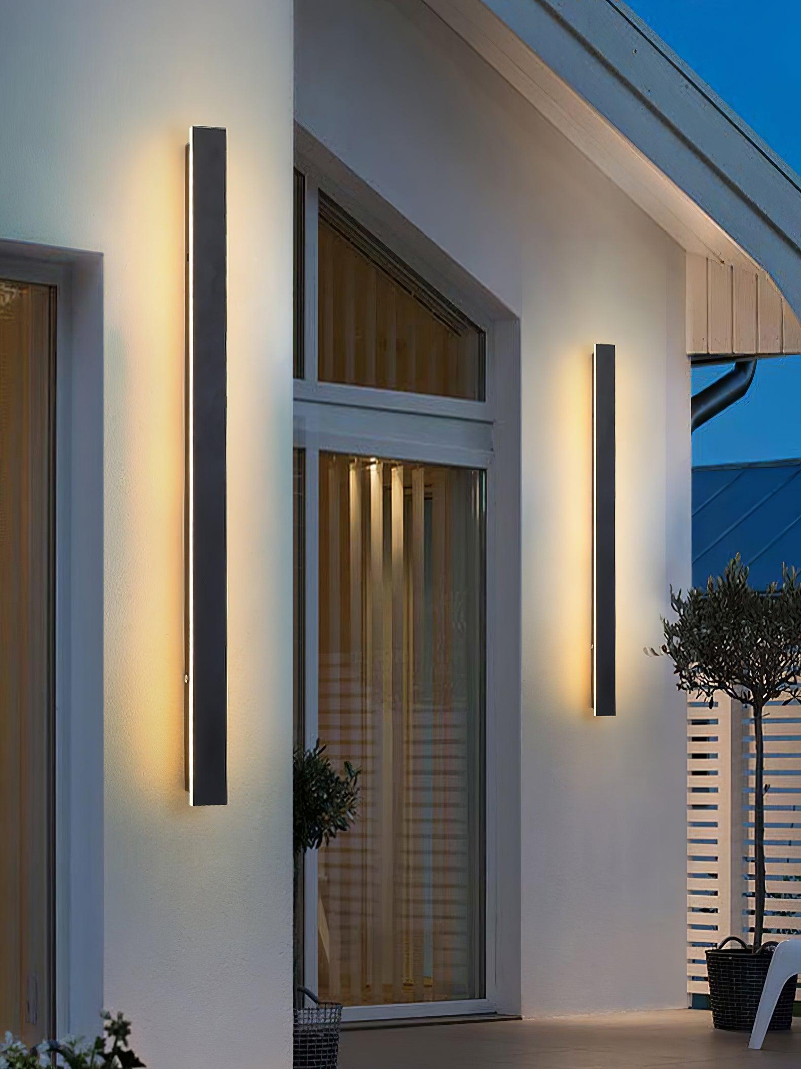 Yrath Long Strip Solar Outdoor Sconce-Neutral Decor