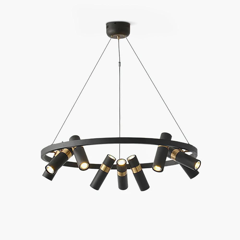 Nova Industrial Acrylic Chandelier-Neutral Decor