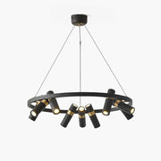 Nova Industrial Acrylic Chandelier-Neutral Decor