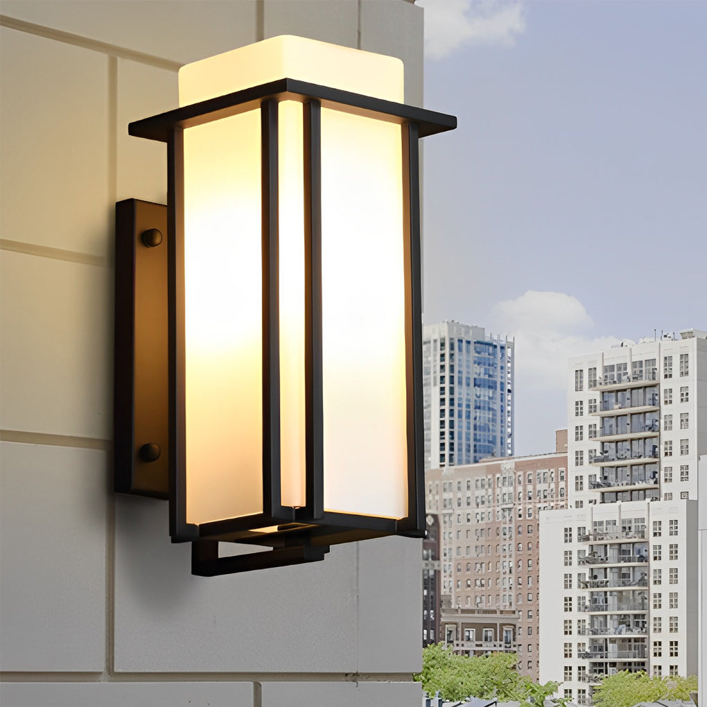 Gazelle Square Unique LED Retro Outdoor Wall Lamp