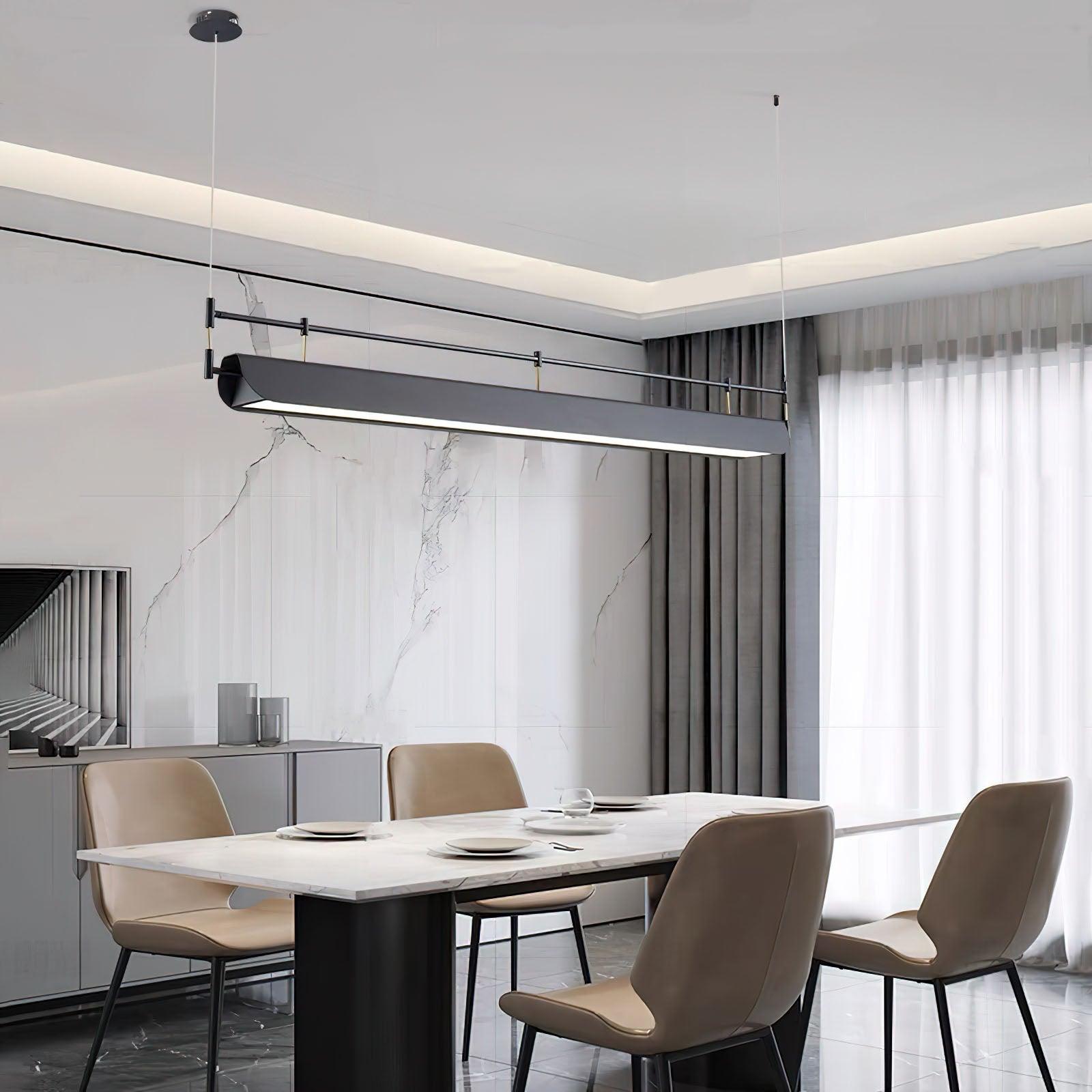 Lustra Chandelier Black Roof LED-Neutral Decor