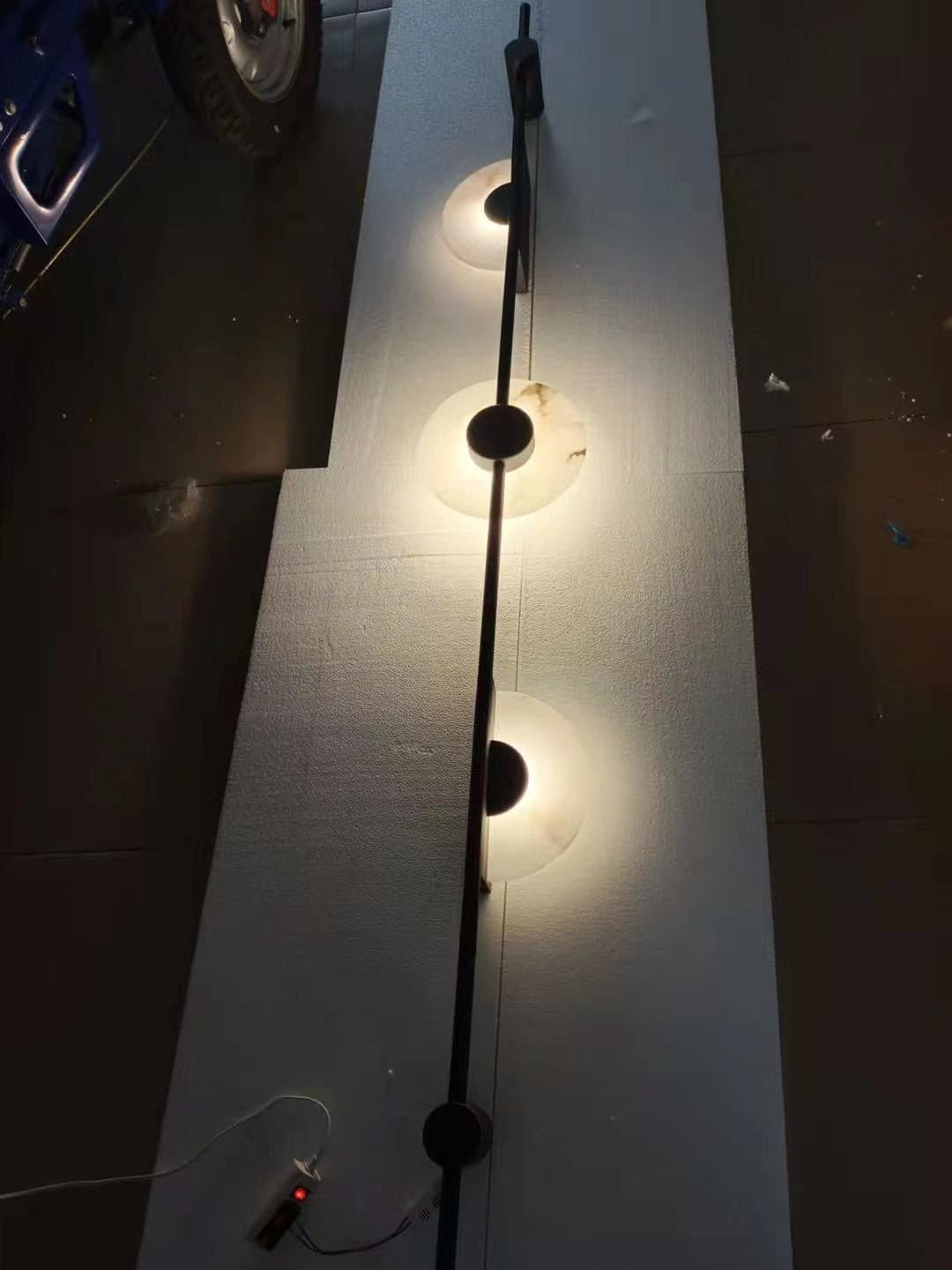 Slender Wall Lamp Alabaster Modern Minimalist