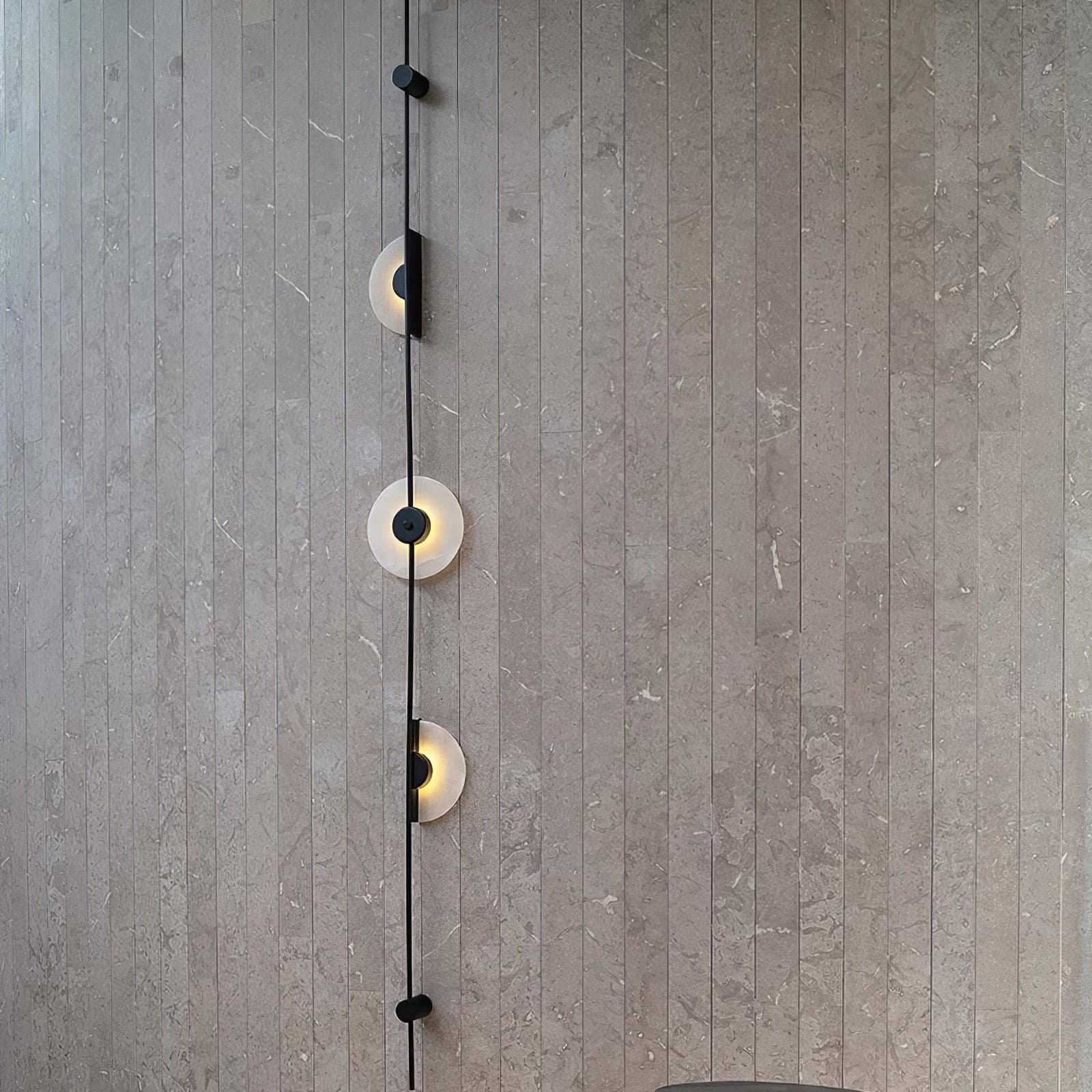 Slender Wall Lamp Alabaster Modern Minimalist