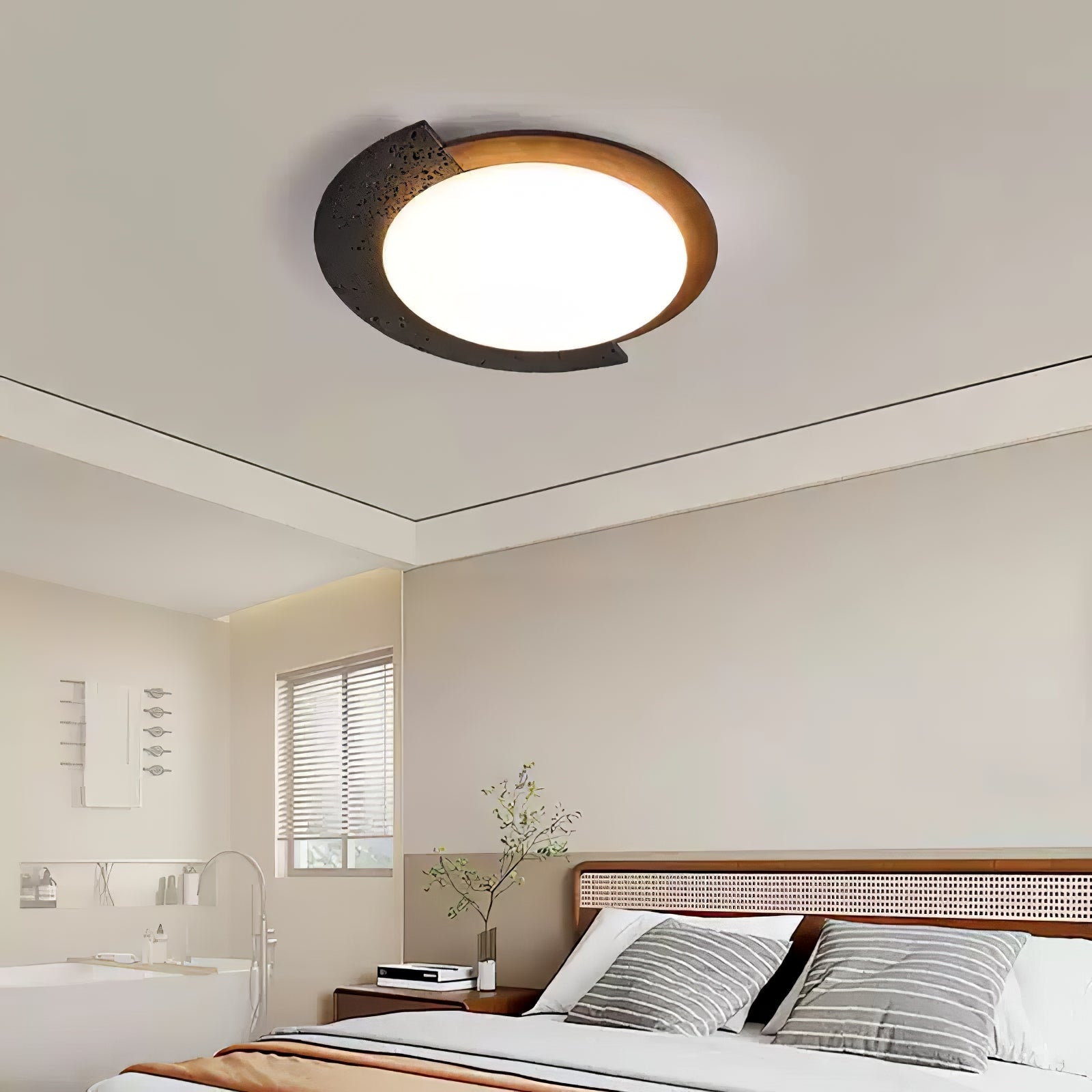 Ulvinor Asymmetrical Travertine Ceiling Light-Neutral Decor