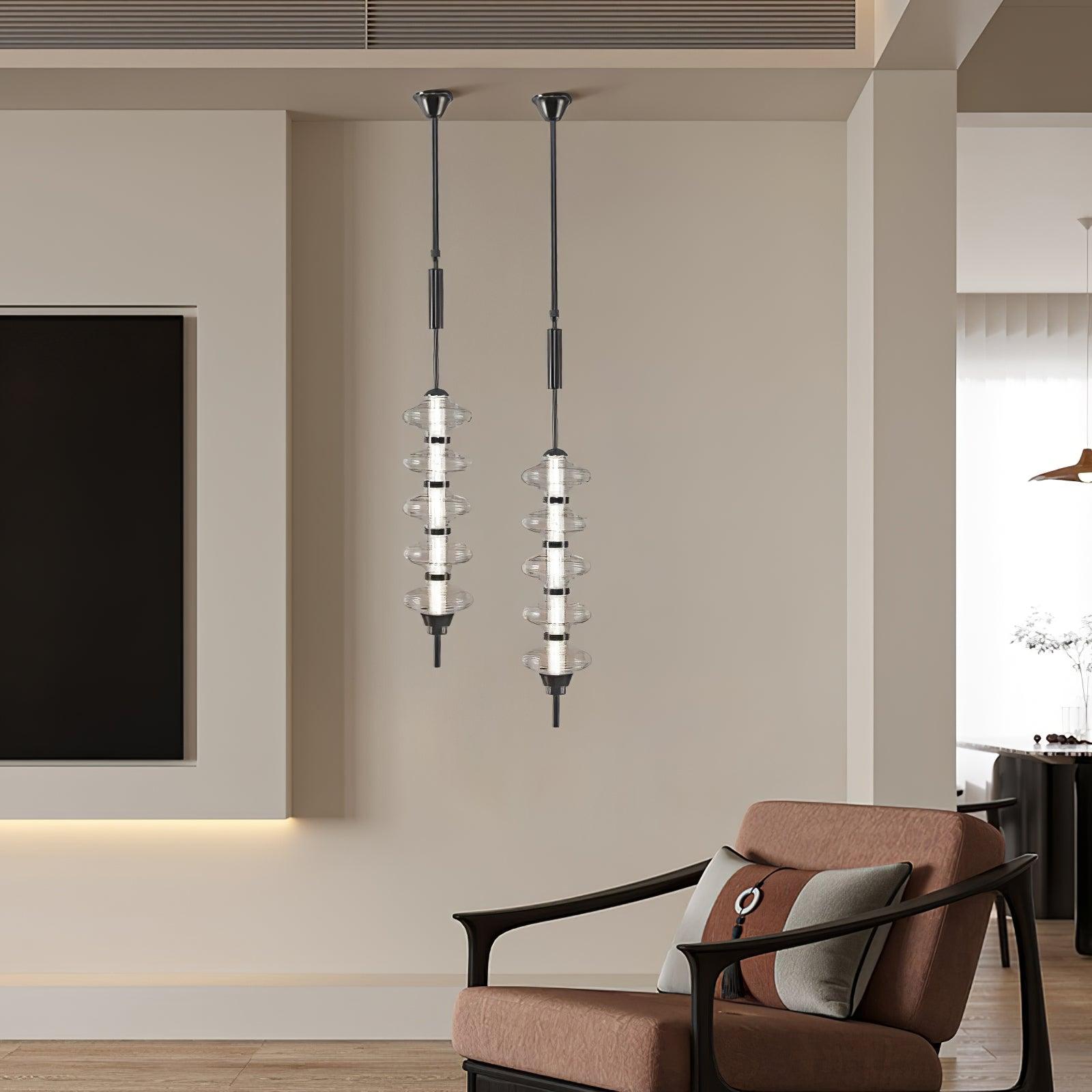 Vesperare Glass Pendant Light-Neutral Decor