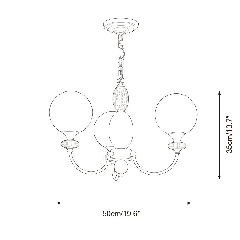 Ballet-Frost Chandelier