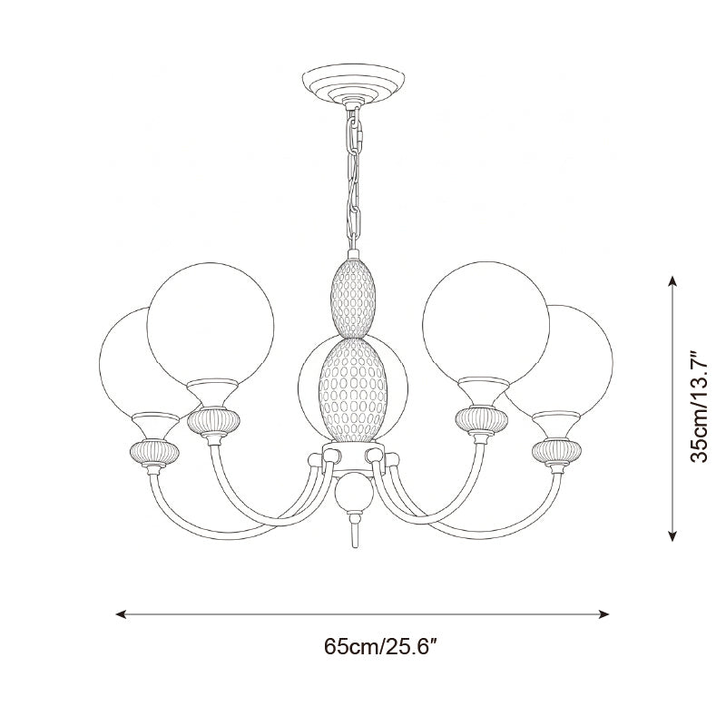 Ballet-Frost Chandelier
