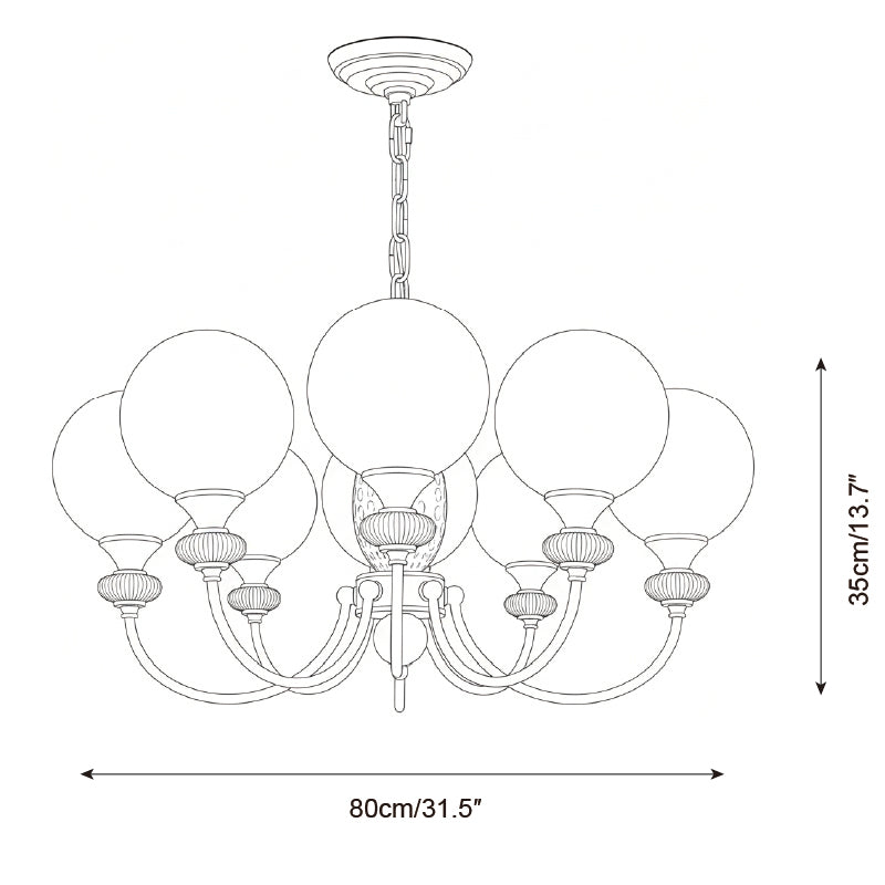 Ballet-Frost Chandelier