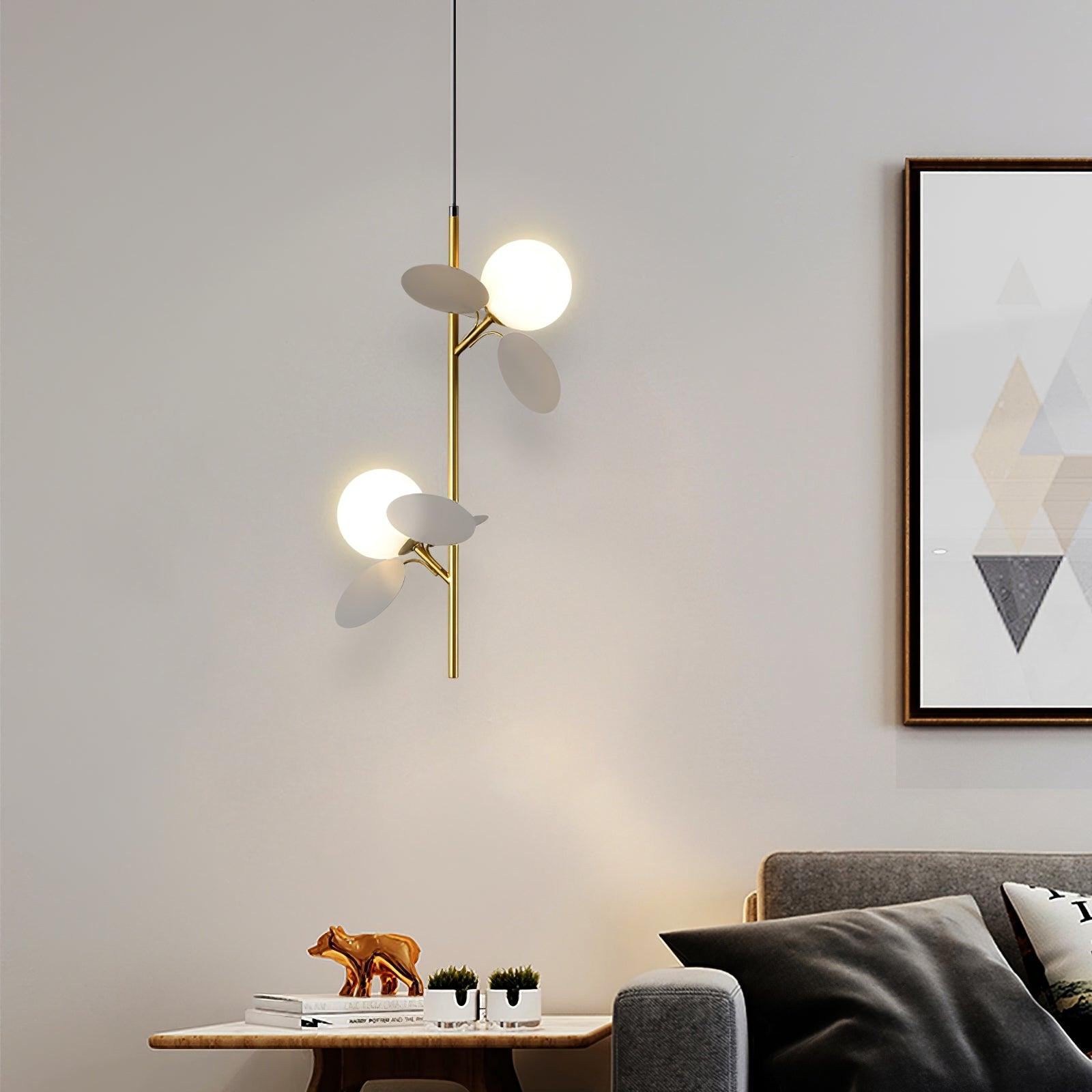 Ivphaus Glass Pendant Light-Neutral Decor