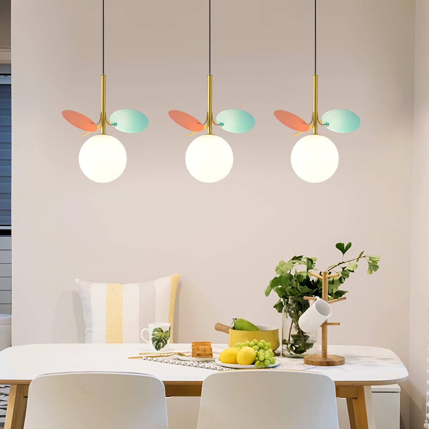 Ivphaus Glass Pendant Light-Neutral Decor