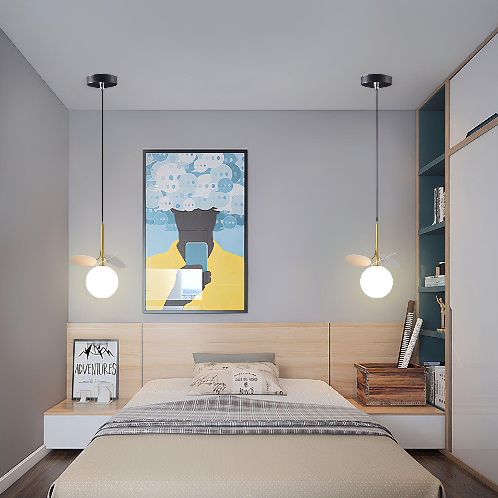 Ivphaus Glass Pendant Light-Neutral Decor