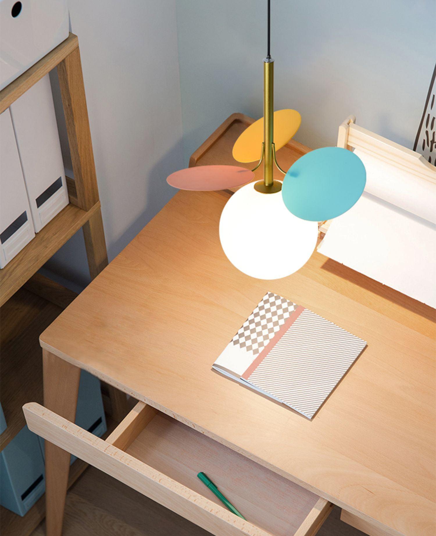 Ivphaus Glass Pendant Light-Neutral Decor