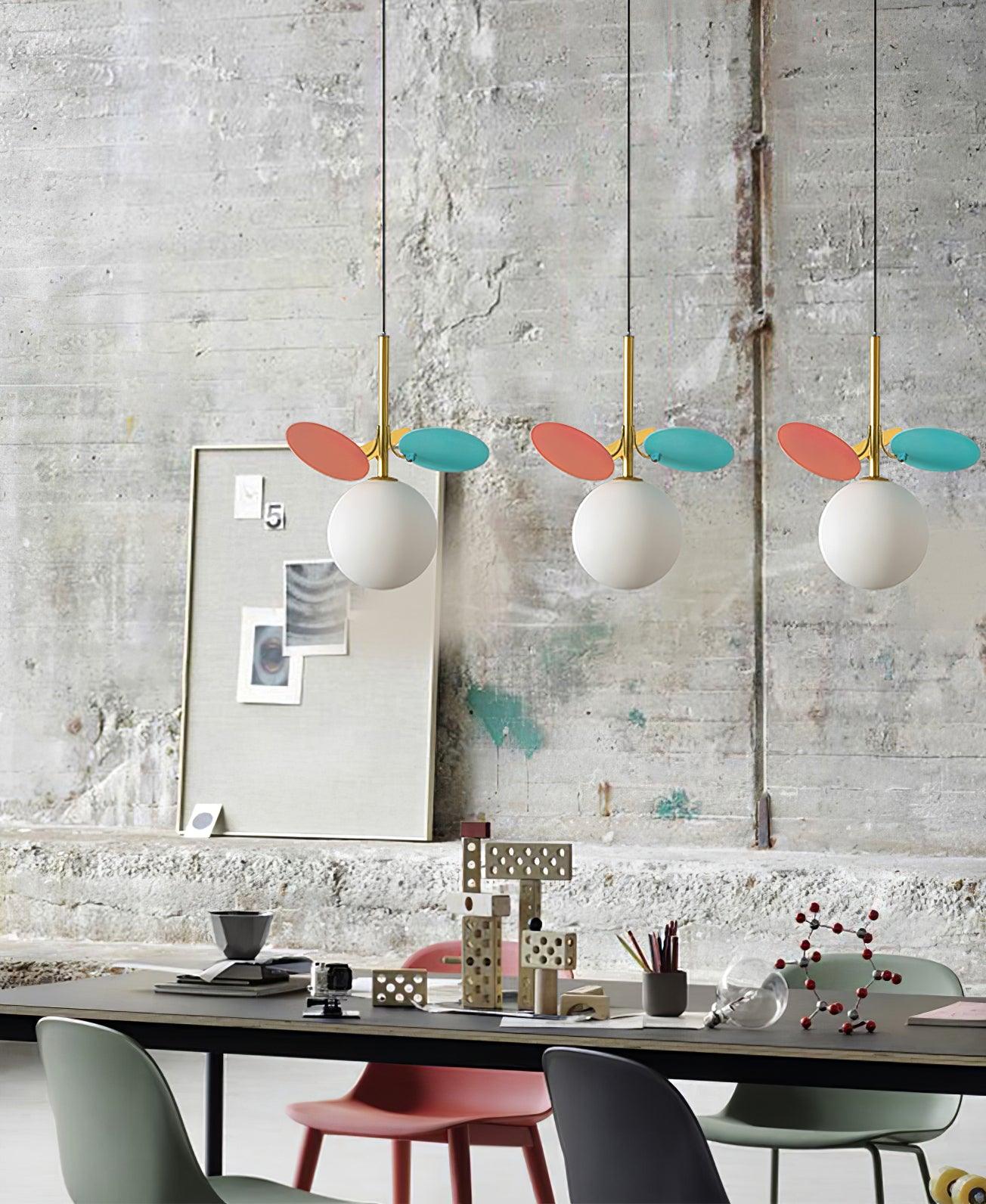 Ivphaus Glass Pendant Light-Neutral Decor