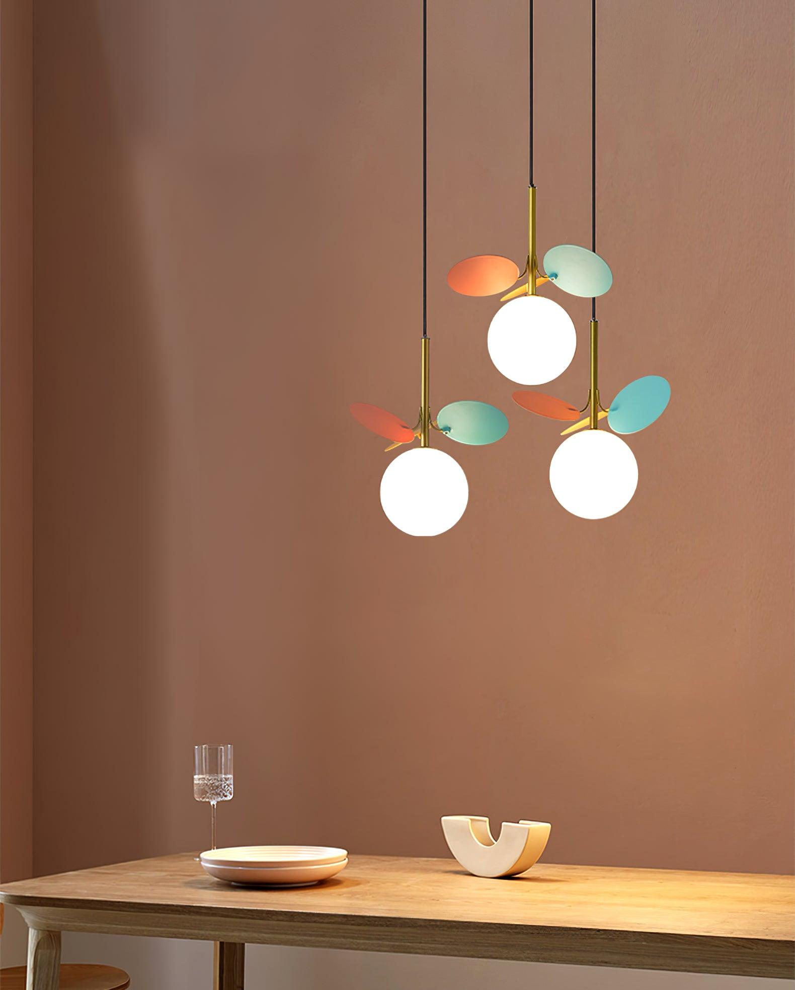 Ivphaus Glass Pendant Light-Neutral Decor