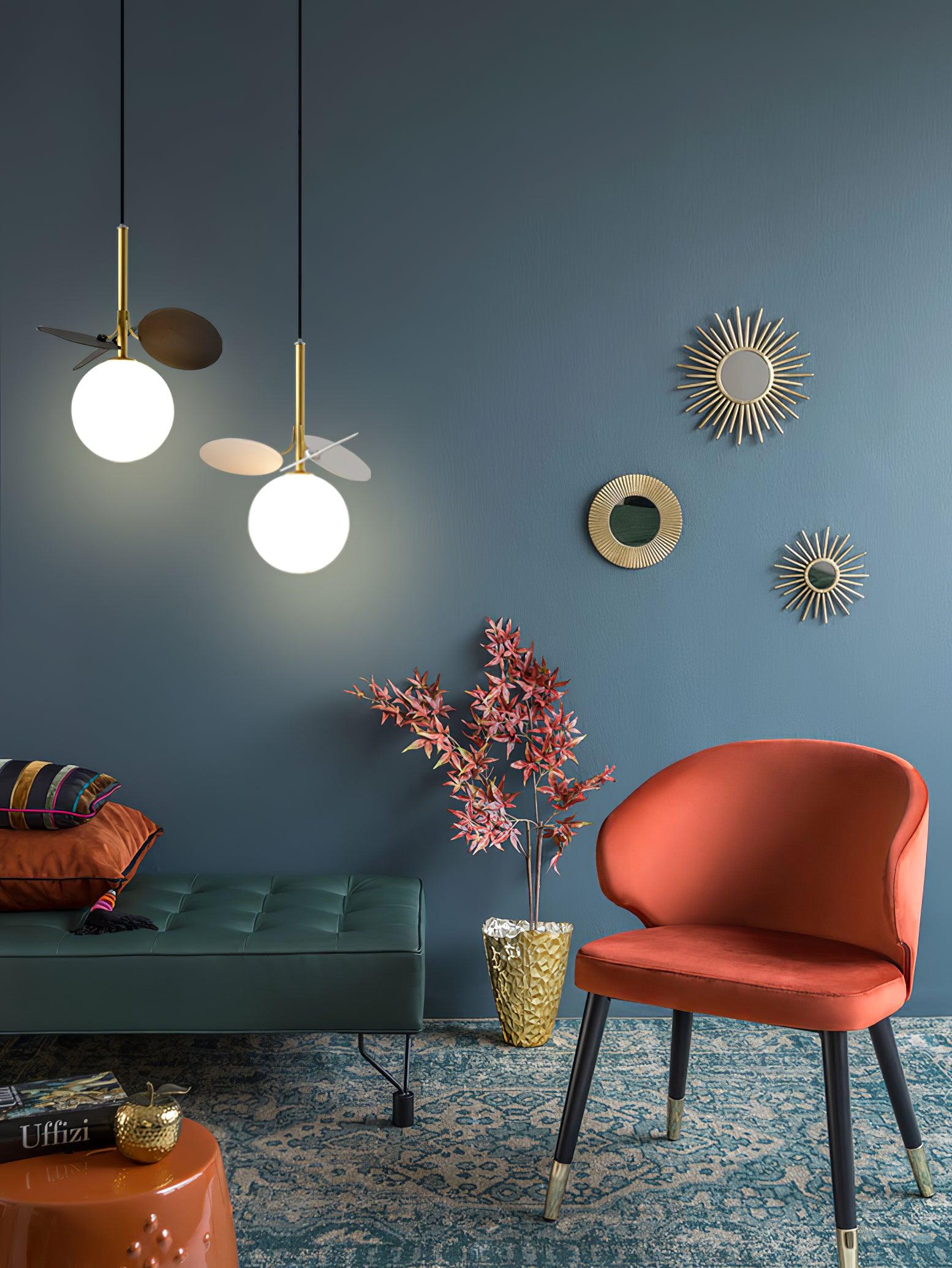 Ivphaus Glass Pendant Light-Neutral Decor