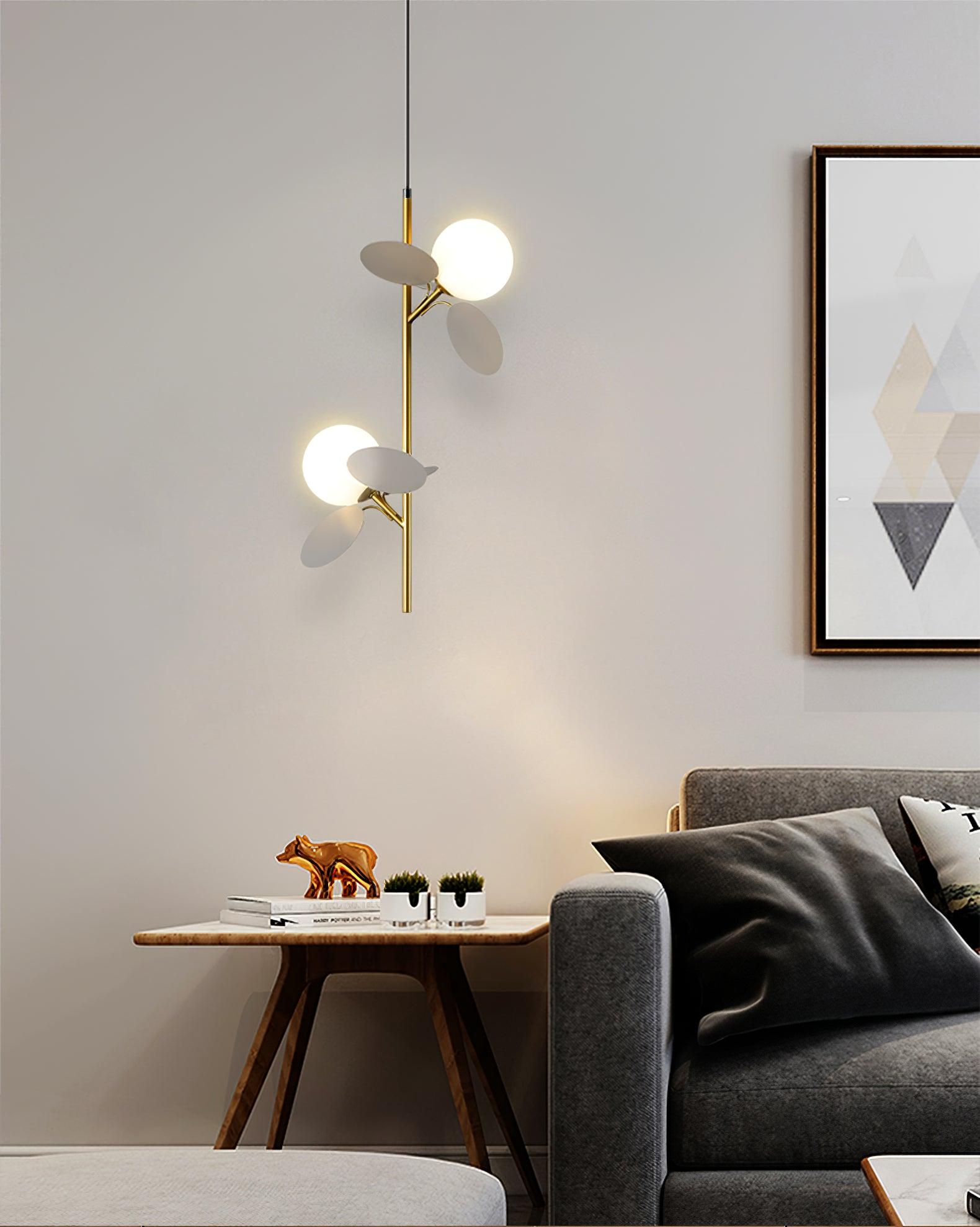 Ivphaus Glass Pendant Light-Neutral Decor