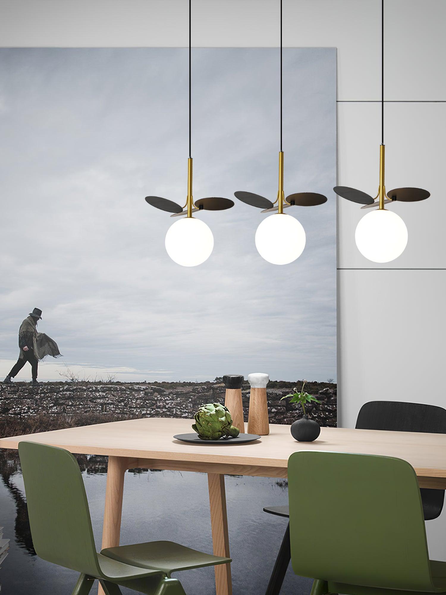 Ivphaus Glass Pendant Light-Neutral Decor