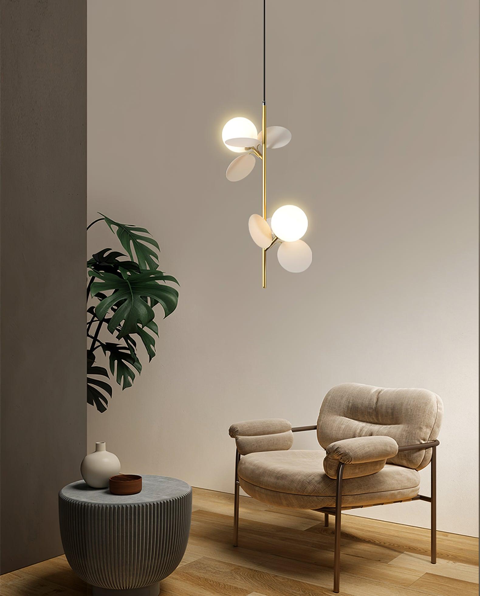 Ivphaus Glass Pendant Light-Neutral Decor