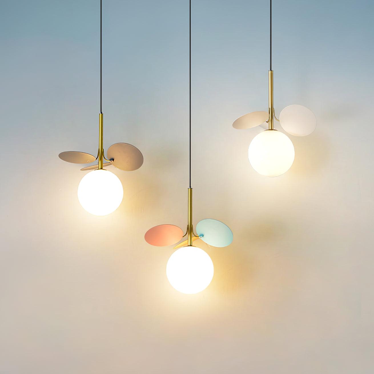 Ivphaus Glass Pendant Light-Neutral Decor