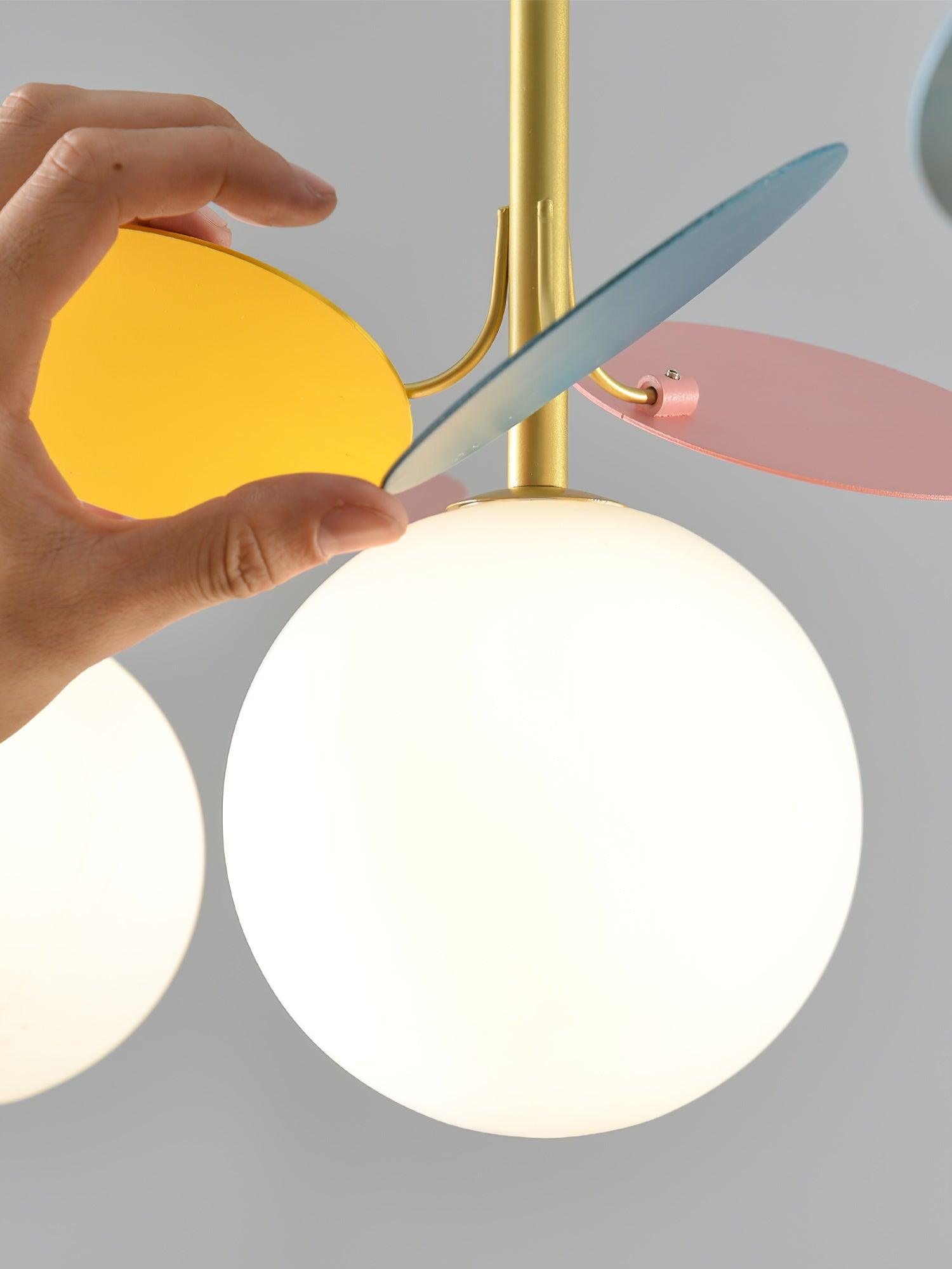 Ivphaus Glass Pendant Light-Neutral Decor