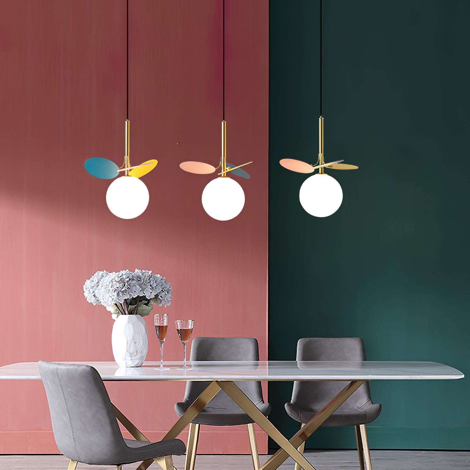 Ivphaus Glass Pendant Light-Neutral Decor