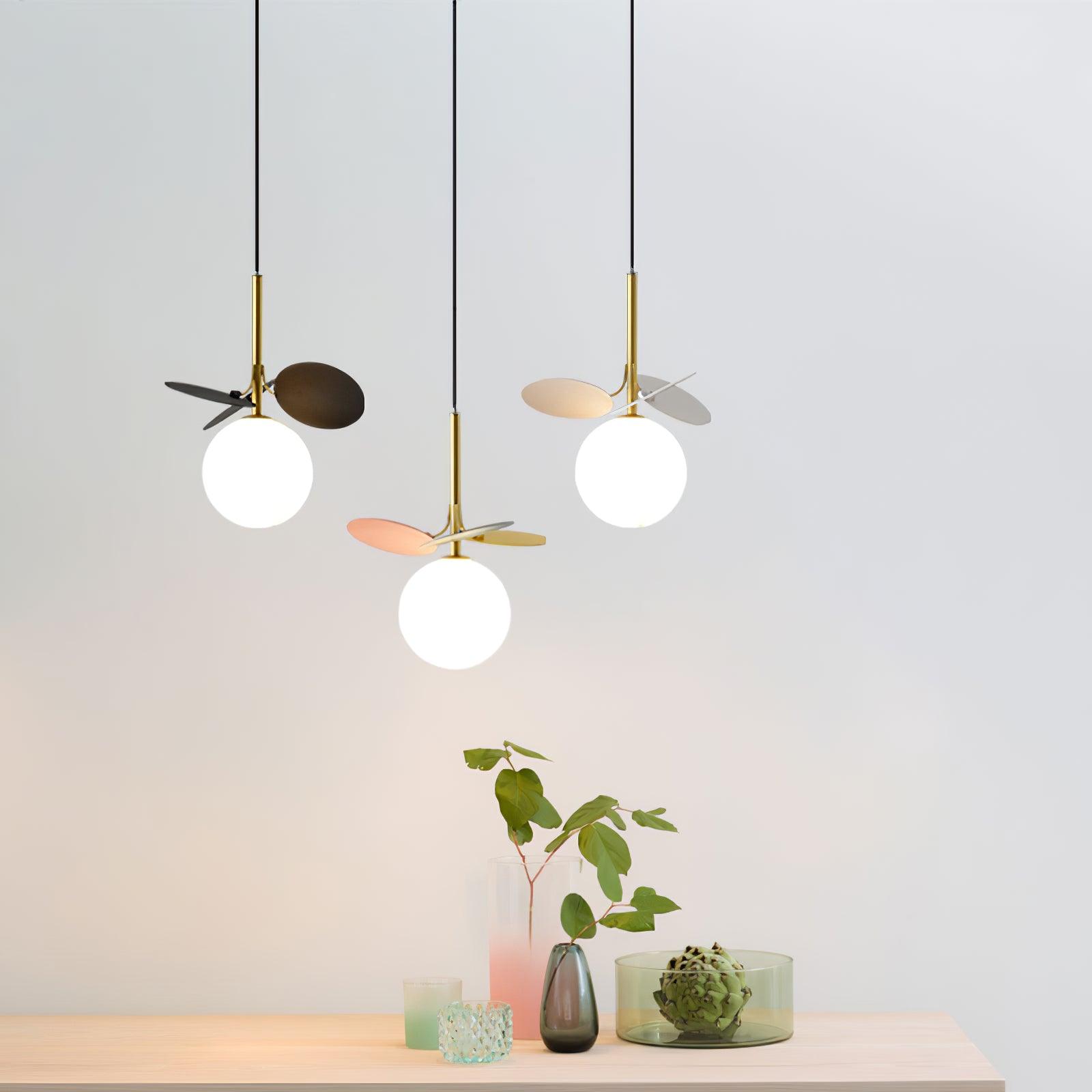 Ivphaus Glass Pendant Light-Neutral Decor