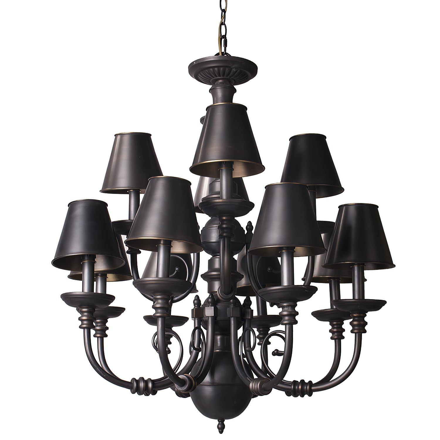 The Blanche Chandelier styled in a modern, light-filled interior.