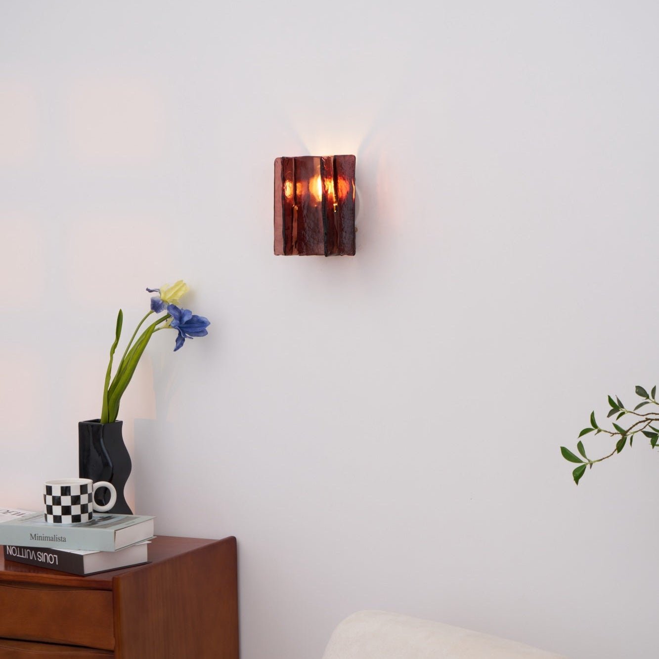 Lustra Wall Light Brass Glass Clear-Neutral Decor