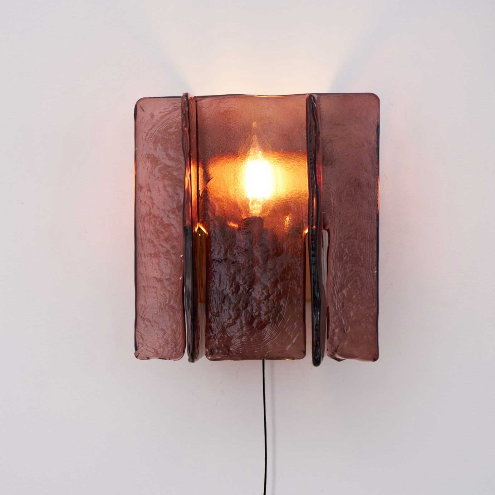 Lustra Wall Light Brass Glass Clear-Neutral Decor