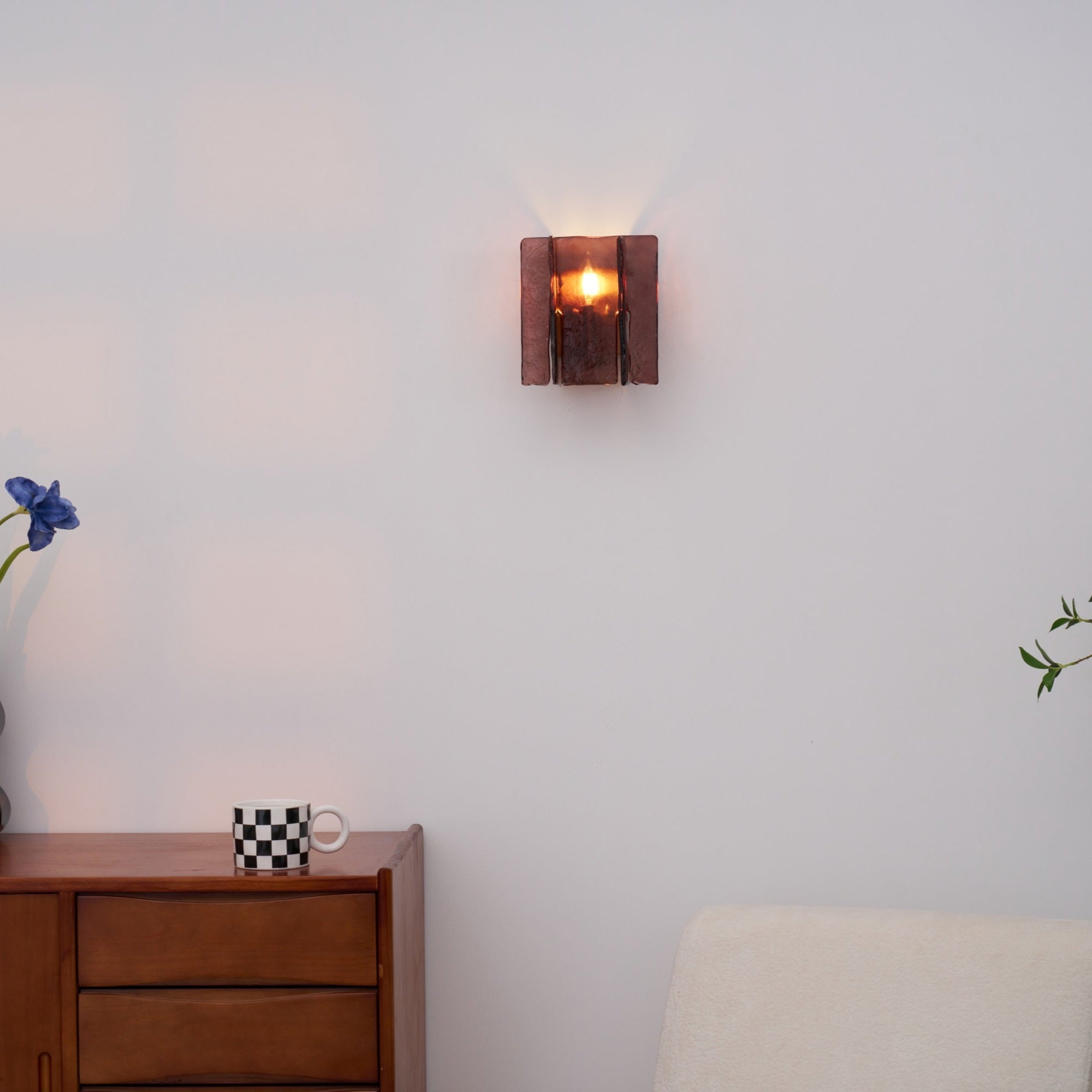 Lustra Wall Light Brass Glass Clear-Neutral Decor
