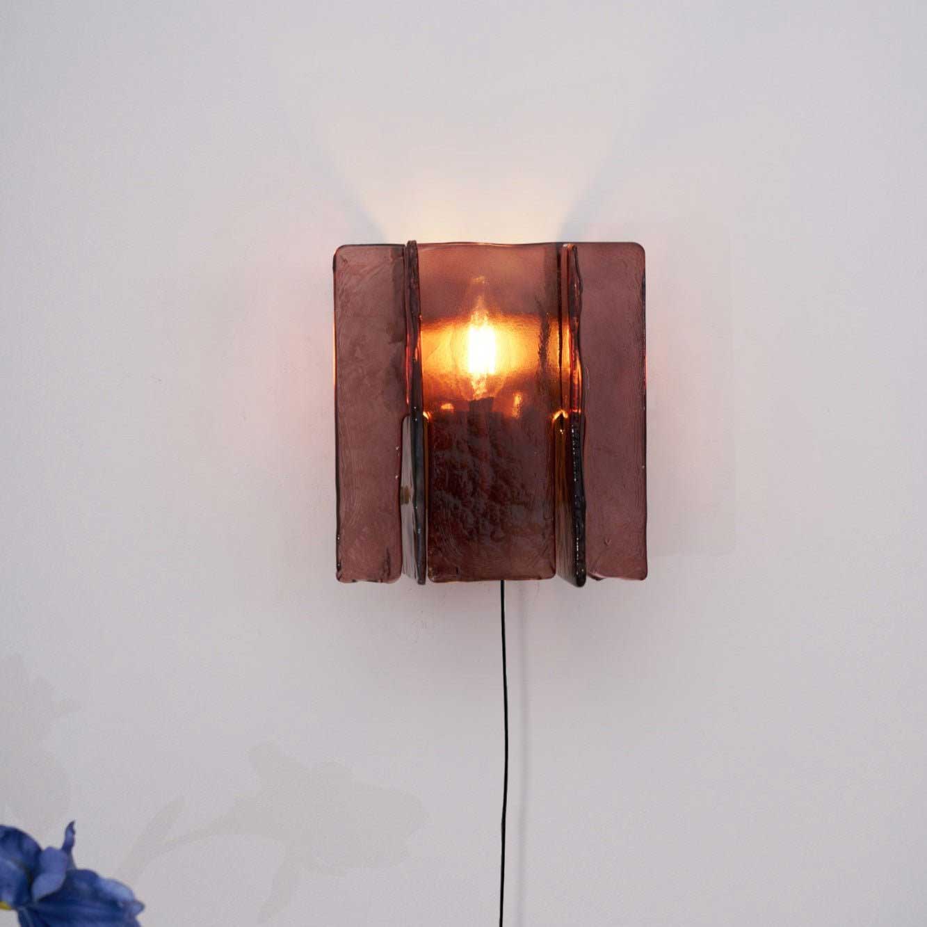 Lustra Wall Light Brass Glass Clear-Neutral Decor