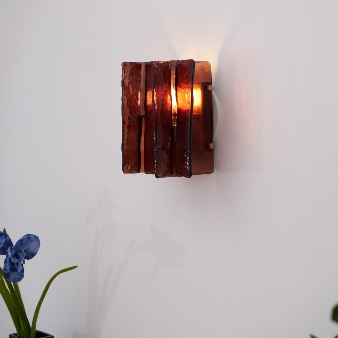 Lustra Wall Light Brass Glass Clear-Neutral Decor