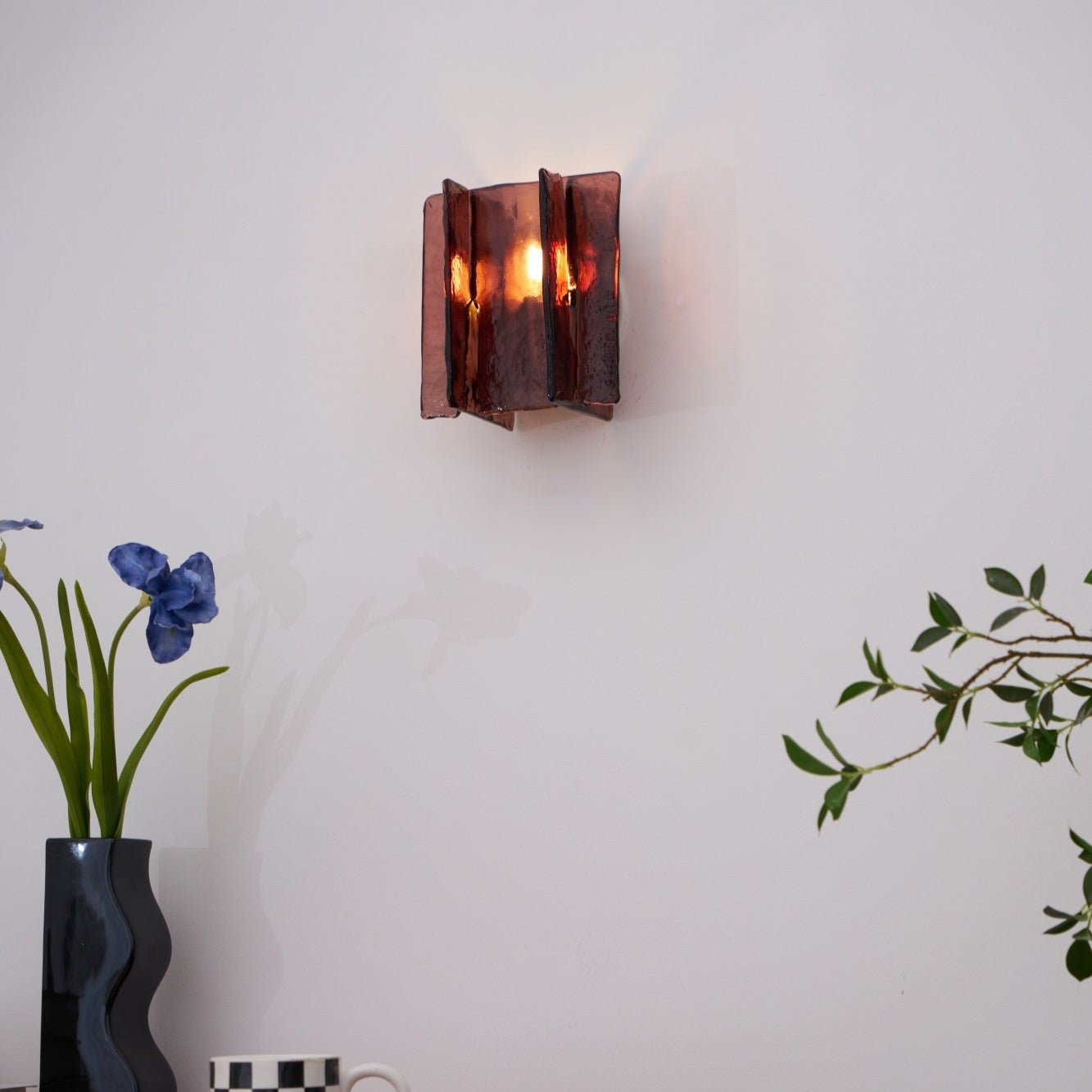 Lustra Wall Light Brass Glass Clear-Neutral Decor