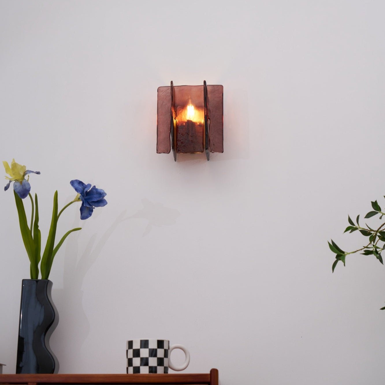 Erove Glass Artistic Wall Lamp-Neutral Decor