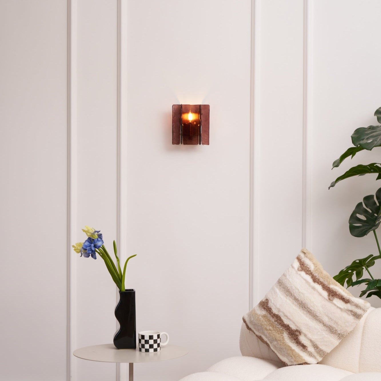 Lustra Wall Light Brass Glass Clear-Neutral Decor